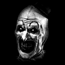 Art The Clown - Halftone DTF Transfer