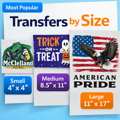 DTF Transfers By Size