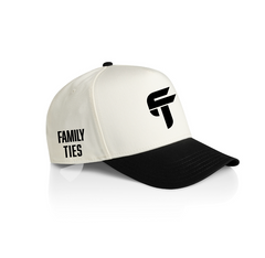 Family Ties Two-Tone Snapback Hat – Natural/Black