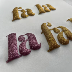 3D Glitter Puff Transfers - 1 Color