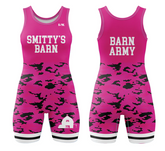 Smitty's Wresting Barn Sublimated Women's Singlet - Pink Camo