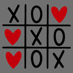 Tic Tac Toe Hearts Love