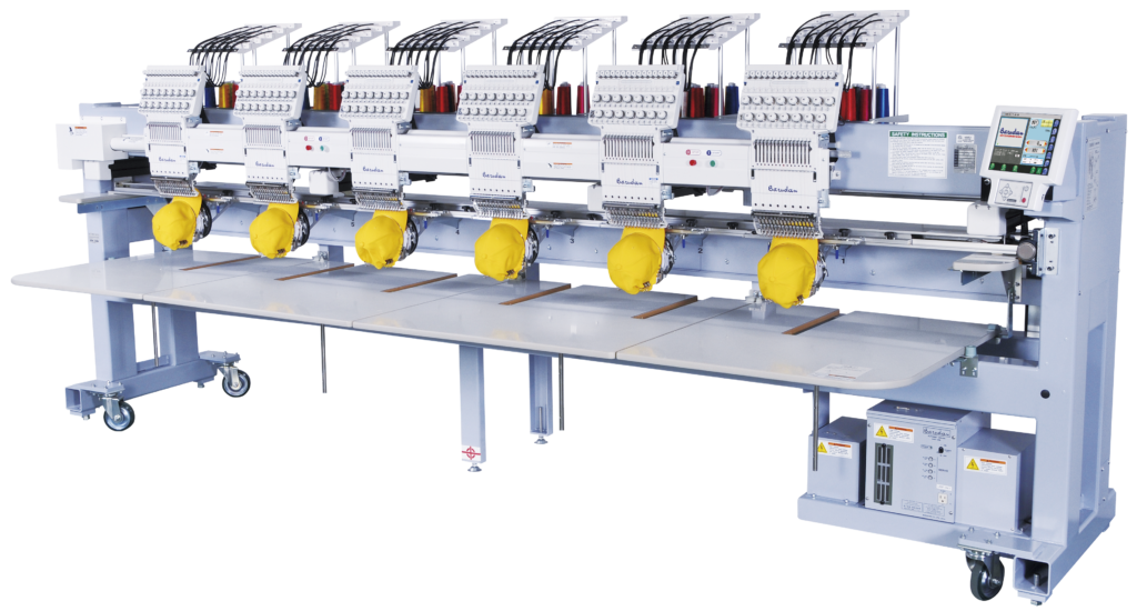 Baruden K-Series Multihead Embroidery Machines Overview 8 Head