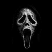 Ghost Face - Halftone DTF Transfer
