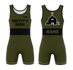 Smitty's Wrestling Barn Sublimated Men's Singlet - Barn Army (Design 2)