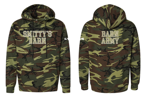 Smitty's Wrestling Barn Cotton Camo Hoodie - Green Woodland