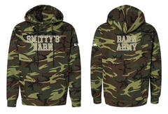 Smitty's Wrestling Barn Cotton Camo Hoodie - Green Woodland