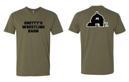 Smitty's Wrestling Barn Cotton Crew Tee - Army Green Smitty's Wrestling Barn Cotton Crew Tee - Army Green Smitty's Wrestling Barn Cotton Crew Tee - Army Green