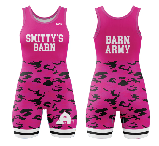 Smitty's Wresting Barn Sublimated Women's Singlet - Pink Camo