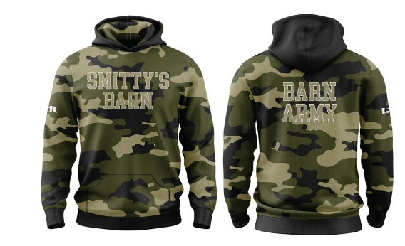 Smitty's Wrestling Barn Sublimated Camo Hoodie (Design 1)