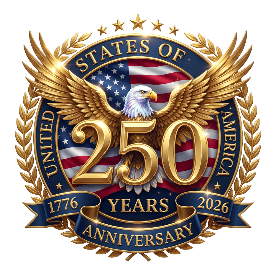 USA 250th Anniversary Eagle Emblem – Digital Download or DTF Transfer Print