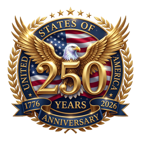 USA 250th Anniversary Eagle Emblem – Digital Download or DTF Transfer Print