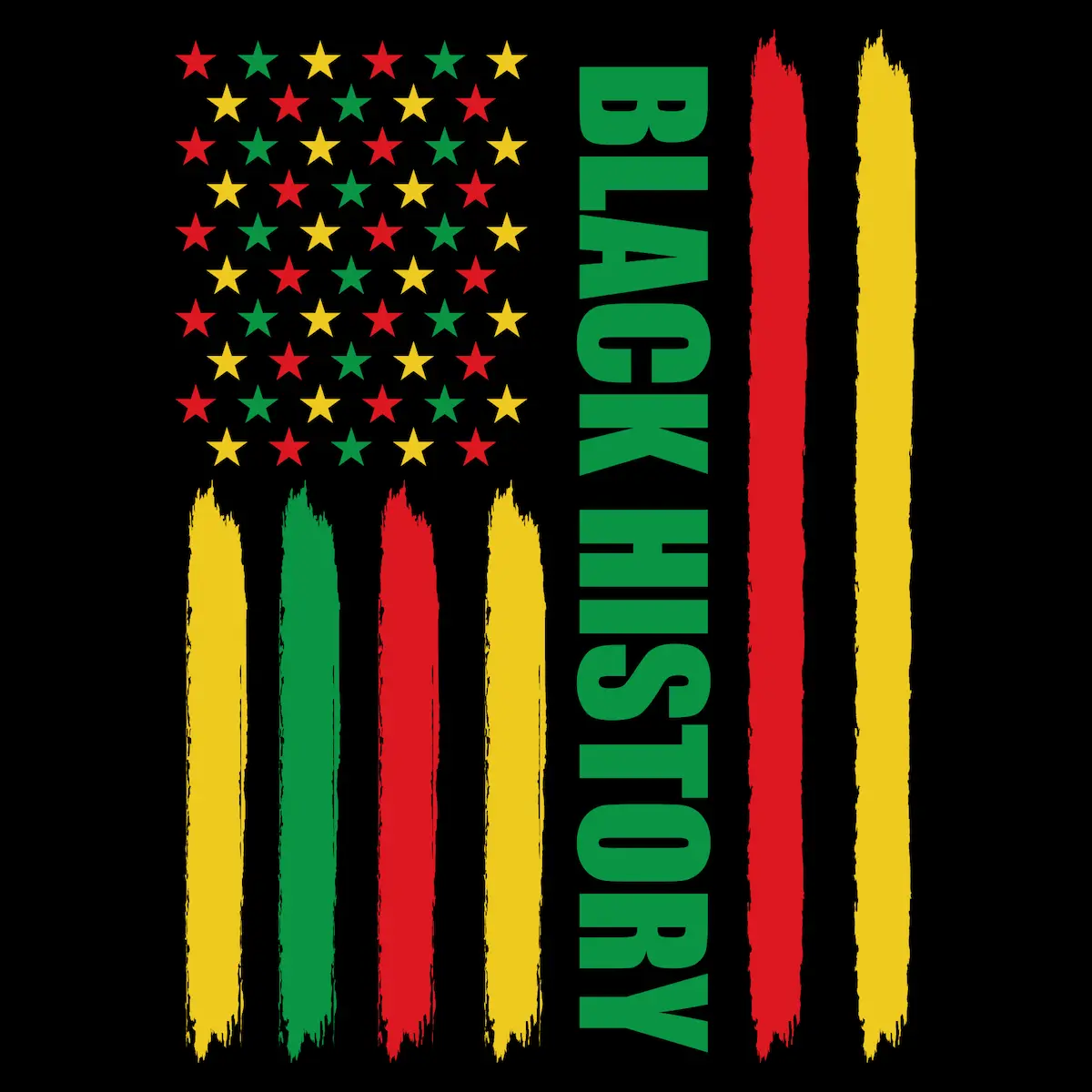 Black History Month Flag